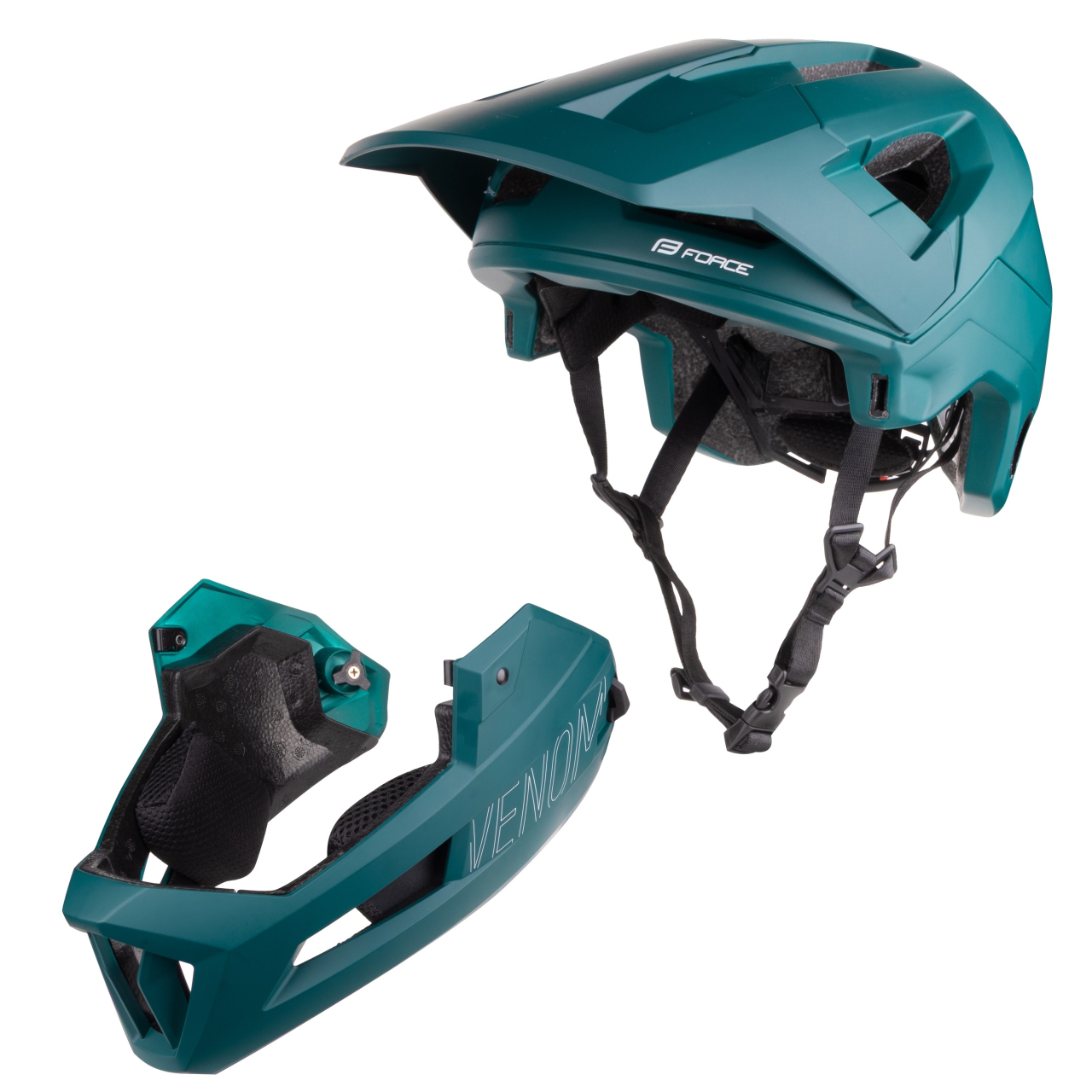 Casca full-face Force Venom Downhill, Turcoaz, L/XL, 57-61cm [6]
