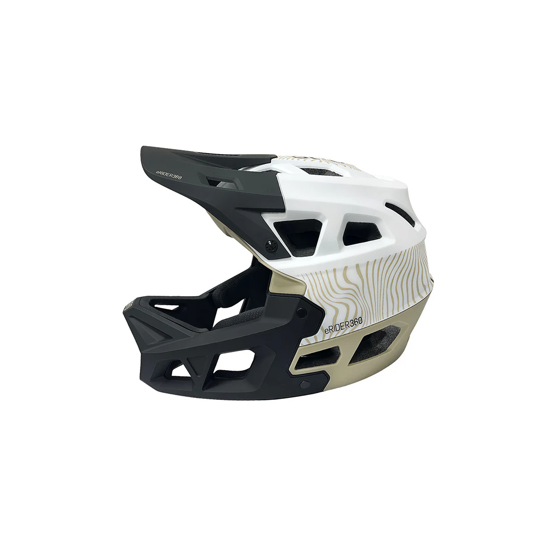 Casca full-face Integra Sport, Alb/Kaki, 55-58 cm (M) [2]