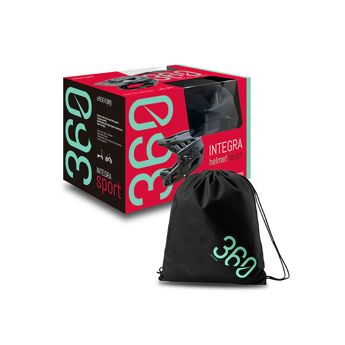 Casca full-face Integra Sport, Negru, 55-58 cm (M) [6]