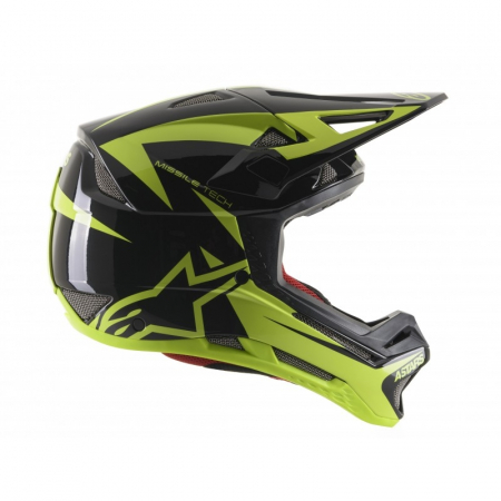 Casca fullface Alpinestars Missile Tech Airlift Black/yellow Fluo XL [4]