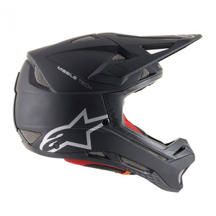 Casca fullface Alpinestars Missile Tech Solid black matt S [4]