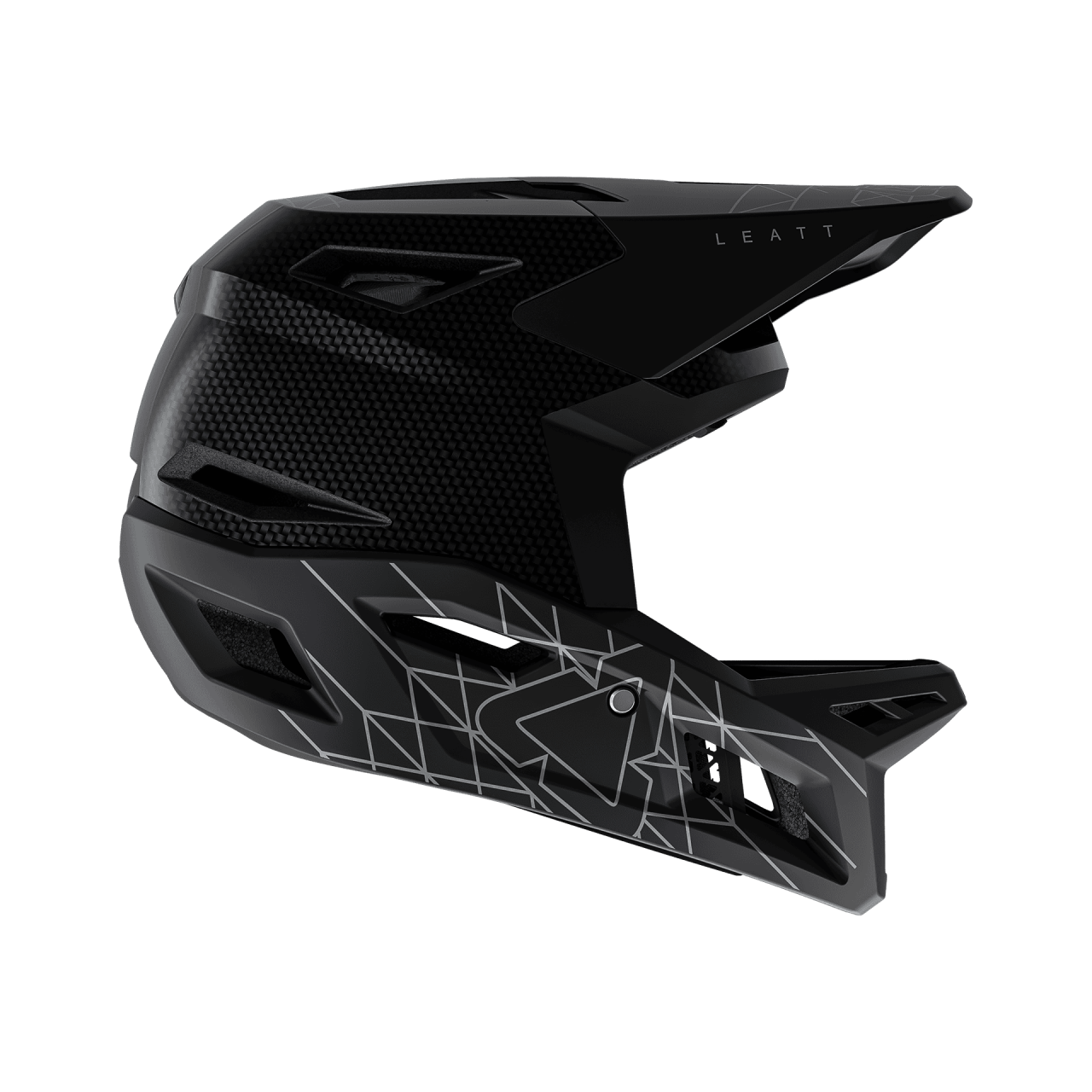 Casca Leatt MTB Gravity 6.0 Carbon Stealth Black/Grey L - 59-60cm [4]