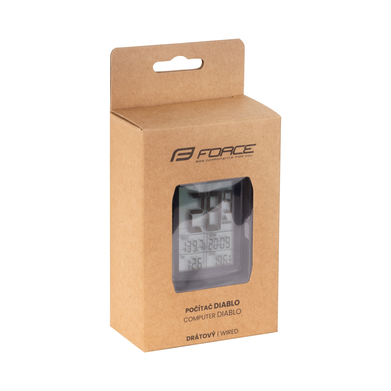 Ciclocomputer Force DIABLO 11F cu fir, negru [3]