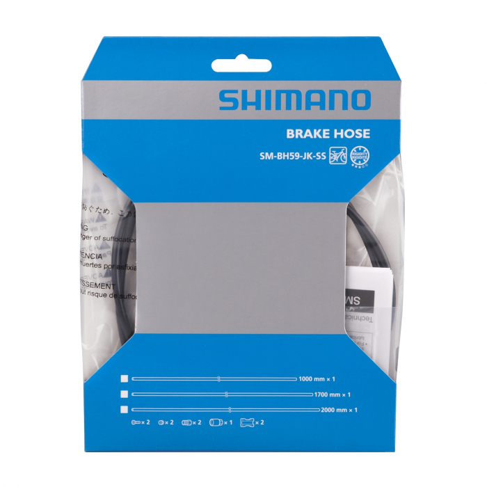 Conducta hidraulica Shimano SM-BH59-JK, 1000mm, Negru, conector drept pe maneta (neasamblat), incl. insertie, incl. TL-BH61, amb [2]