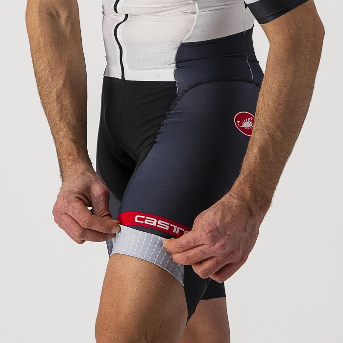 Costum de triatlon cu maneca scurta Castelli Free Sanremo SS, Alb/Negru, L [5]
