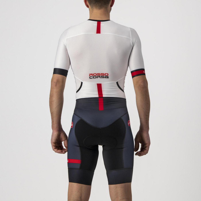 Costum de triatlon cu maneca scurta Castelli Free Sanremo SS, Alb/Negru, L [2]
