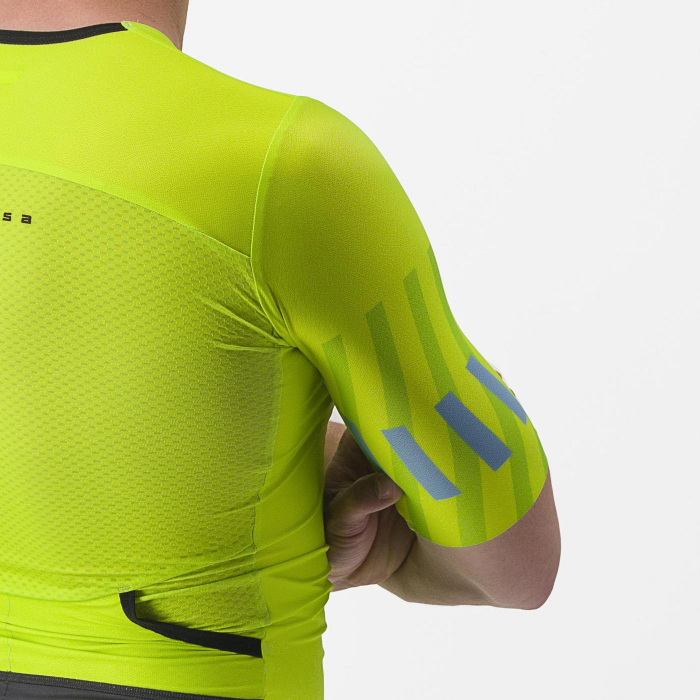 Costum de triatlon cu maneca scurta Castelli Free Sanremo SS, Galben Fluo/Negru, XXL [4]