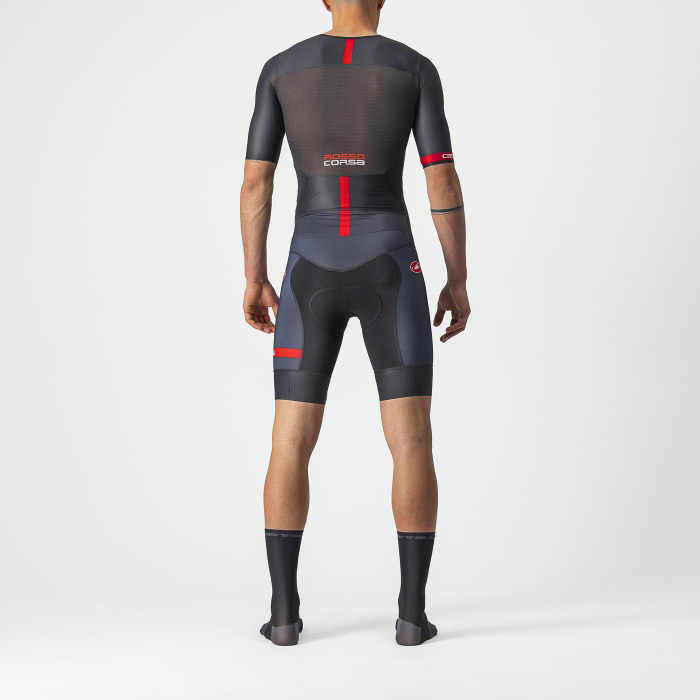 Costum de triatlon cu maneca scurta Castelli Free Sanremo SS, Negru, XXL [2]