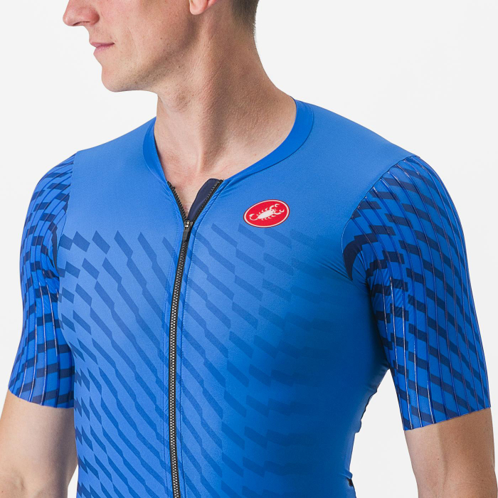 Costum de triatlon cu maneca scurta Castelli PR 2 Speed Suit, Albastru/Bleumarin, L [3]