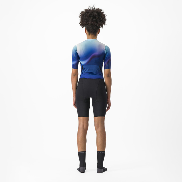Costum de triatlon cu maneca scurta Castelli PR 2 W Speed Suit, de dama, Alb/Albastru/Negru, M [2]
