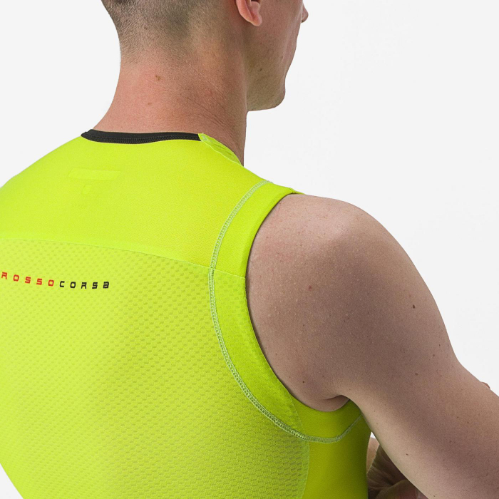 Costum de triatlon fara maneci Castelli Free Sanremo SL, Galben Fluo/Negru, L [3]
