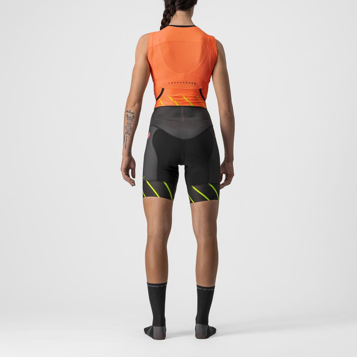 Costum de triatlon fara maneci Castelli Free W Sanremo SL, de dama, Portocaliu/Negru, XS [2]