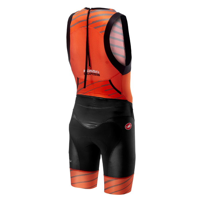 Costum triatlon Castelli Free TRI ITU, Portocaliu/Negru, L [2]