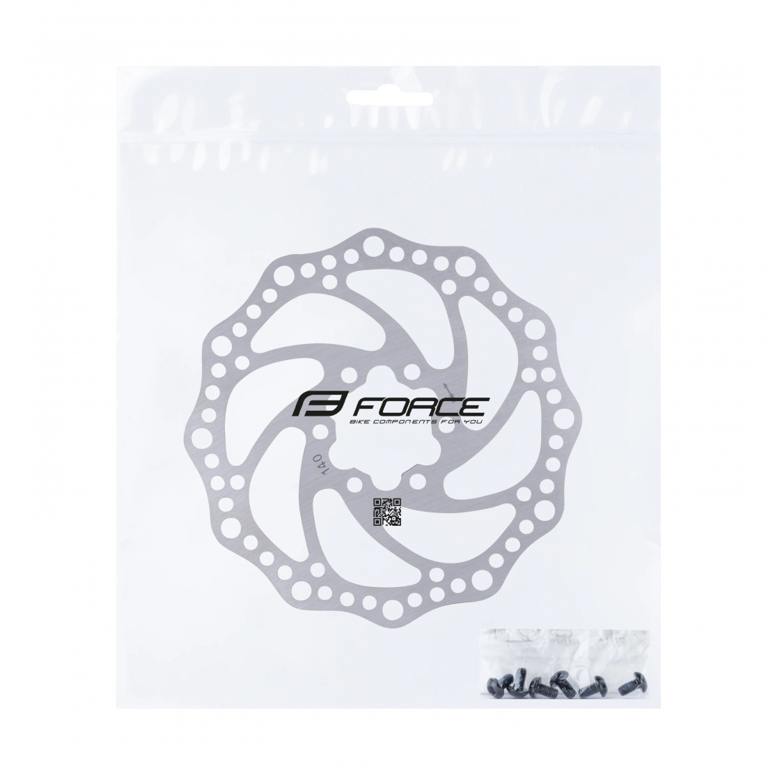 Disc frana Force-6 140mm, 6 gauri, argintiu [2]