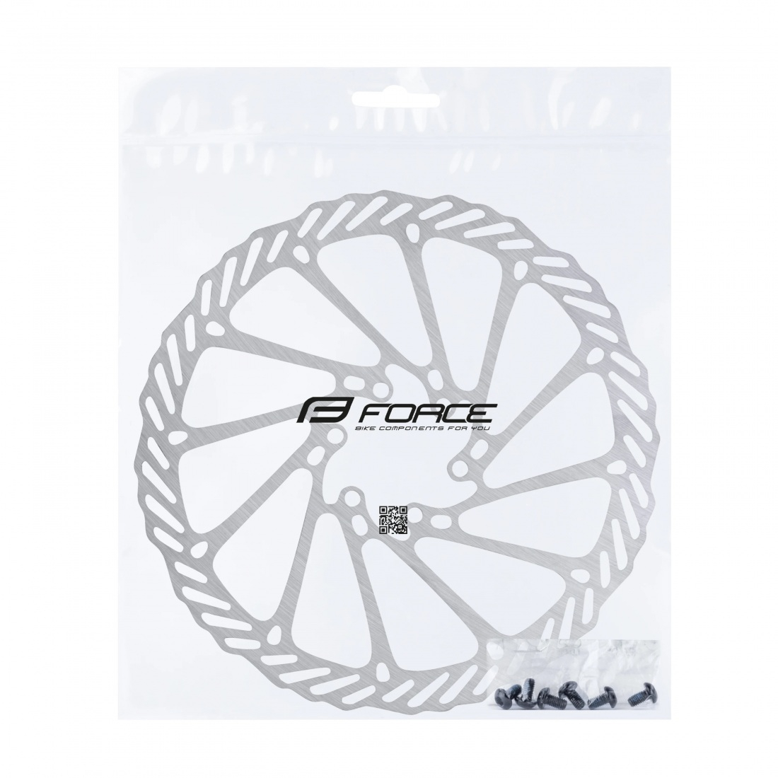 Disc frana Force-7 180mm, 6 gauri, argintiu [2]