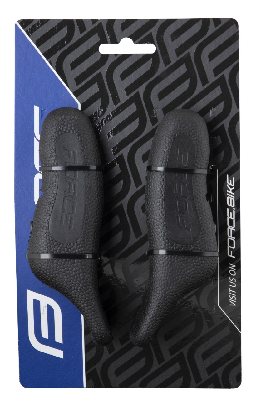 Extensii ghidon Force Rab AL 12cm cauciuc negru [3]