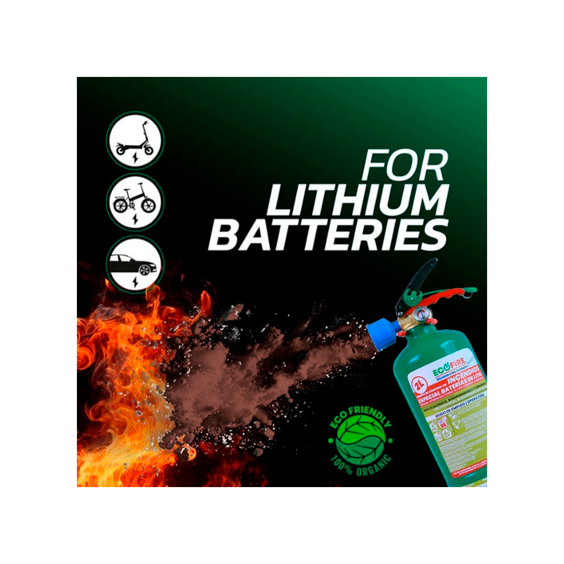 Extinctor dielectric pentru baterii Litiu [4]