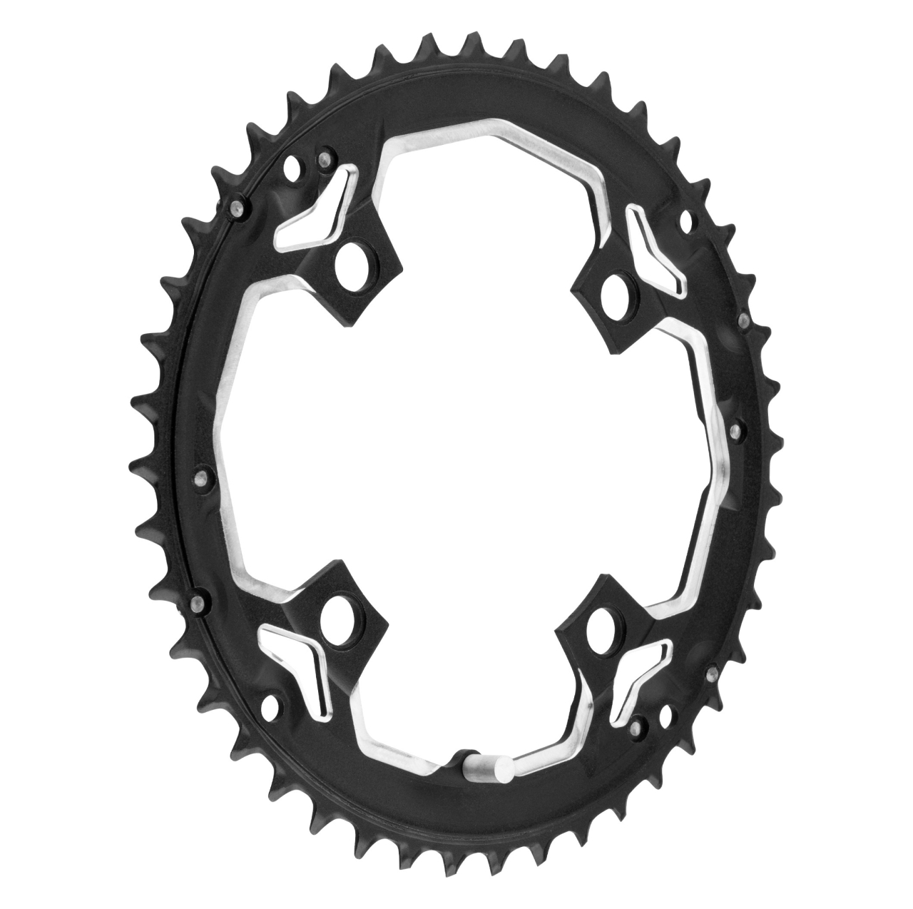 Foaie angrenaj pedalier Force 44 dinti aluminiu neagra [2]