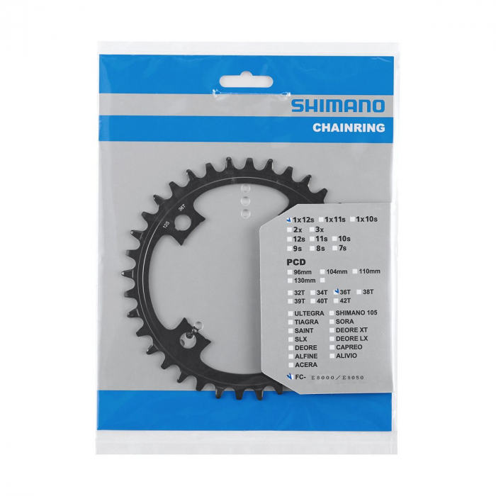 Foaie angrenaj Shimano SM-CRE80-B, pt CL 53mm, fara CG, 38T [2]
