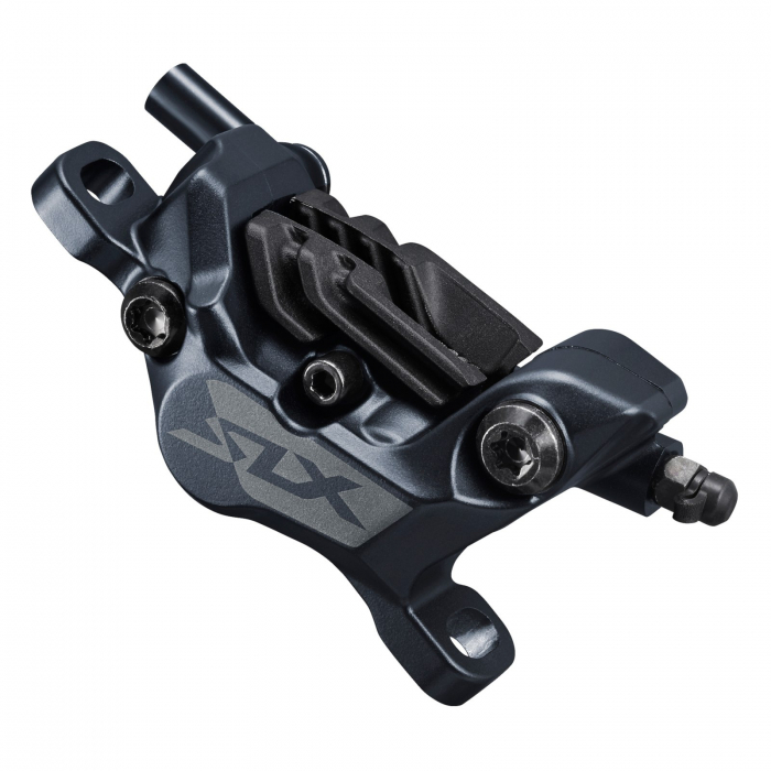Frana hidraulica disc Shimano SLX BL-M7100(L)+BR-M7120(F), J-Kit, placute resin cu radiator, stanga/fata [3]