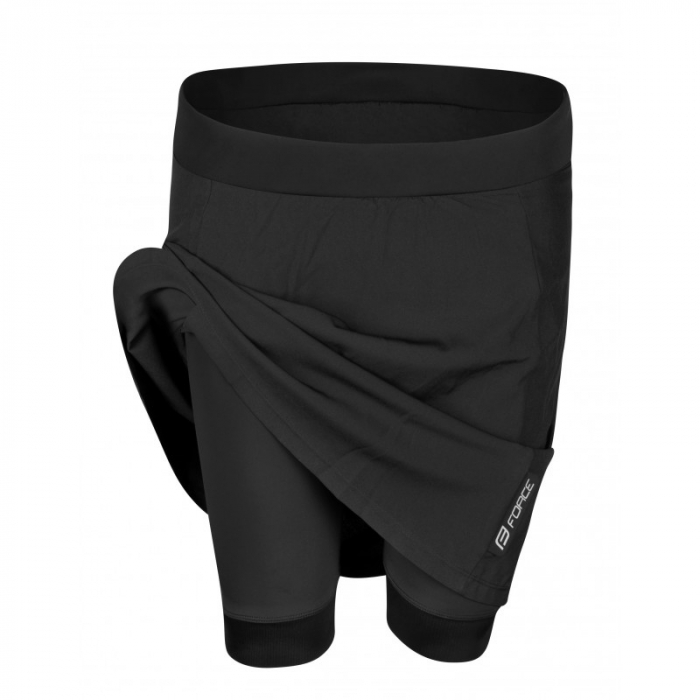 Fusta cu pantaloni scurti cu bazon Force Daisy negru XS [3]