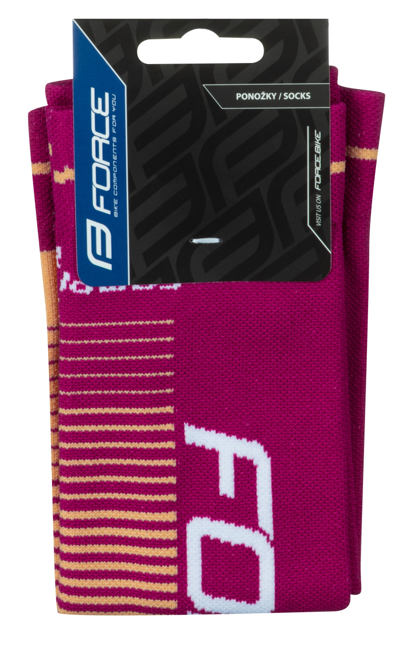 Incalzitoare picioare Force Compress mov/apricot L-XL [2]