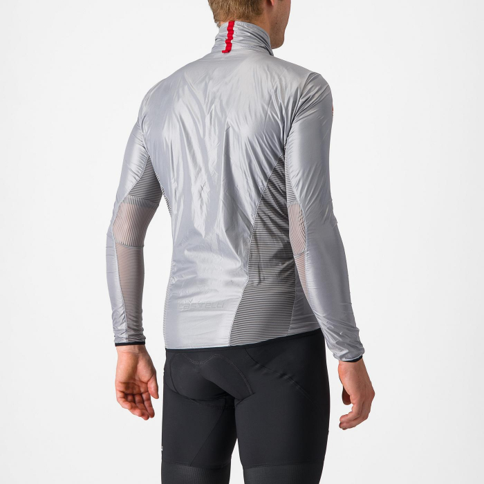 Jacheta anti-vant Castelli Aria Shell, pentru barbati, gri argintiu, XXXL [2]