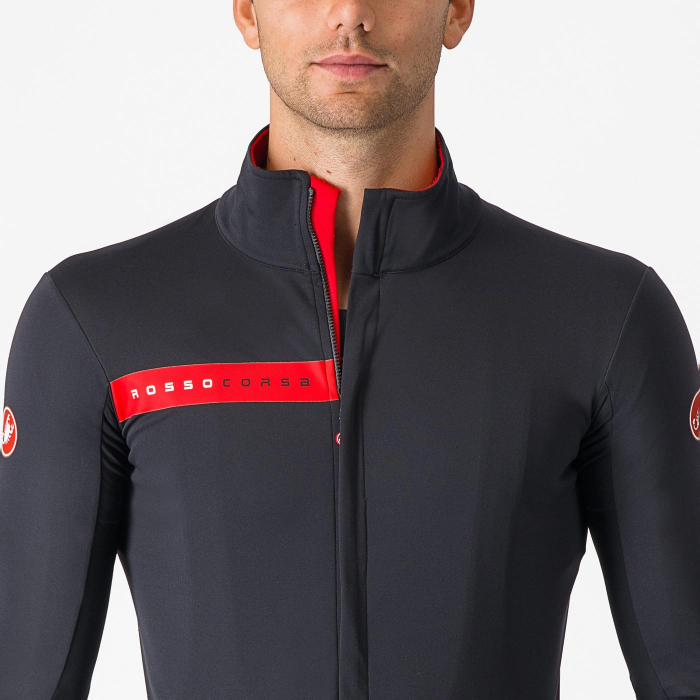 Jacheta Castelli Beta RoS, negru deschis/rosu, XXL [5]
