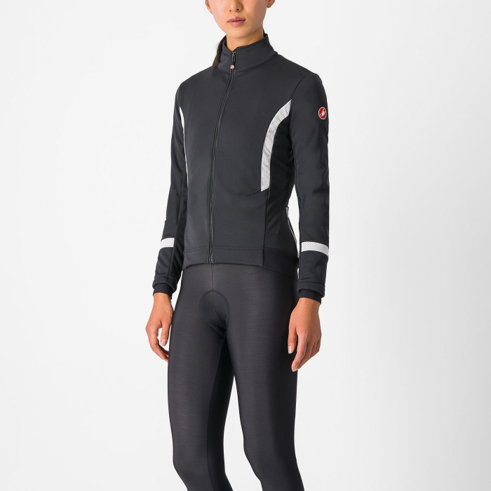 Jacheta Castelli Dinamica 2, negru deschis/alb relfex, XS [3]