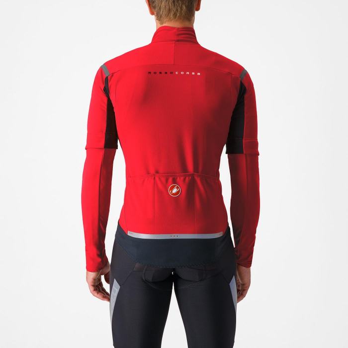 Jacheta Castelli Perfetto RoS 2 Convertible, rosu aprins/negru reflex, XXXL [2]