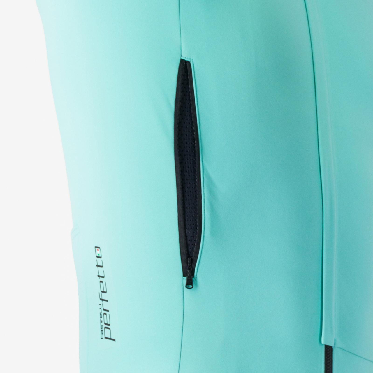 Jacheta Castelli Perfetto RoS 3, pt barbati, albastru piscina/negru reflex, XS [7]