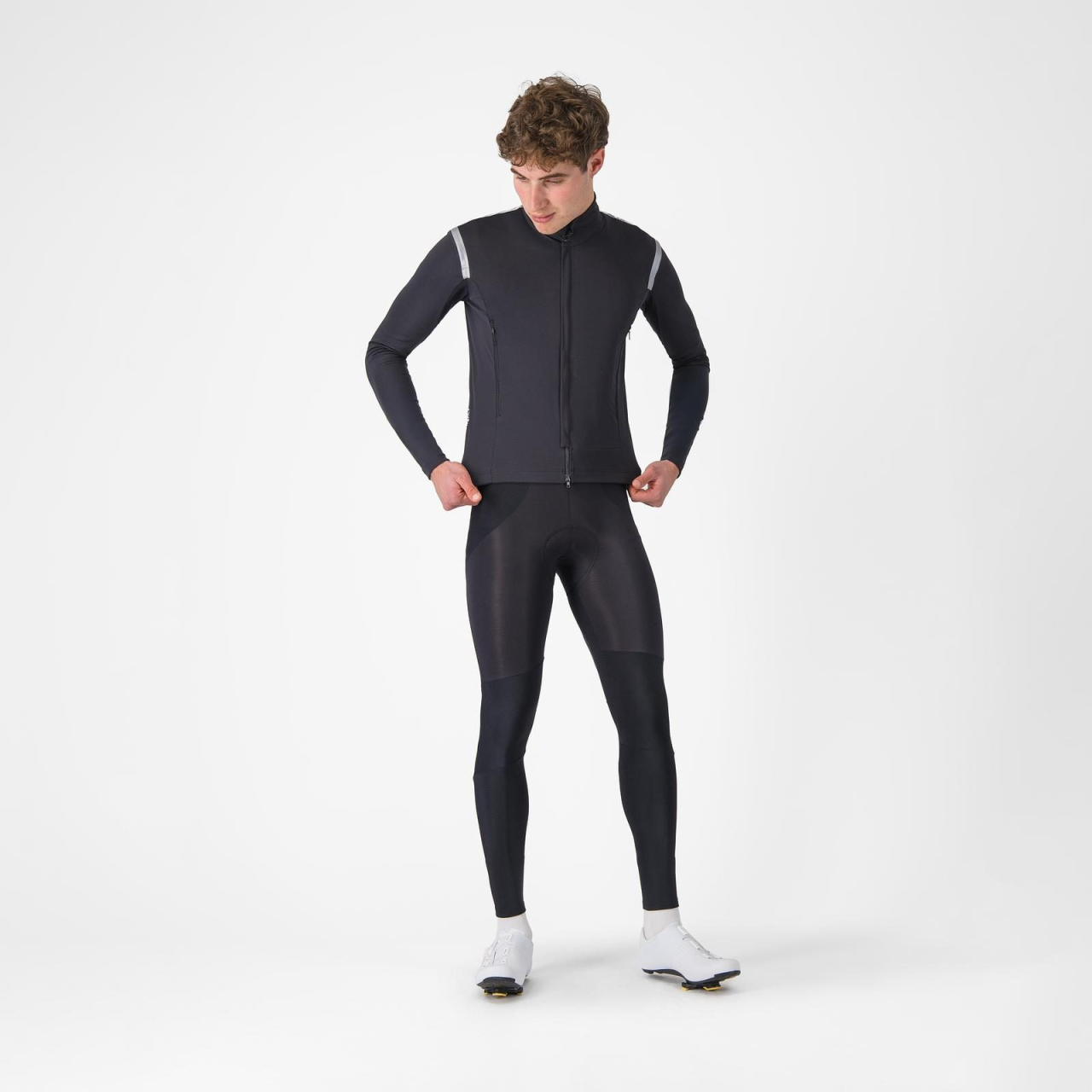 Jacheta Castelli Perfetto RoS 3, pt barbati, negru deschis/argintiu reflex, L [7]