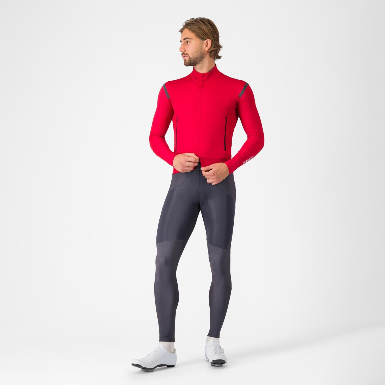 Jacheta Castelli Perfetto RoS 3, pt barbati, rosu aprins/negru reflex, XS [8]