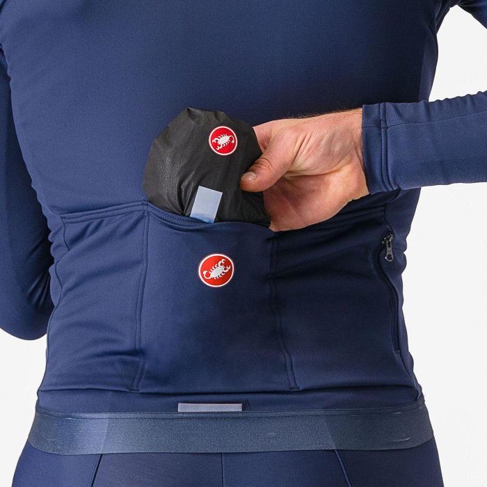 Jacheta de ploaie Castelli Squall Shell, pentru barbati, negru deschis/gri argintiu, XL [5]