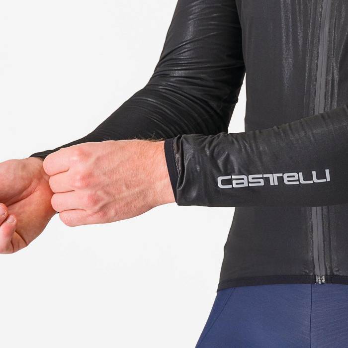 Jacheta de ploaie Castelli Squall Shell, pentru barbati, negru deschis/gri argintiu, XL [4]