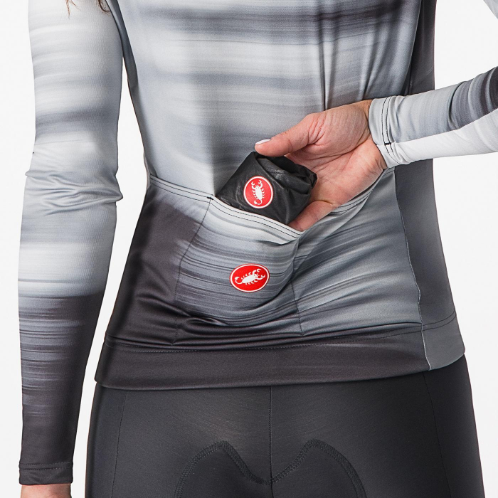 Jacheta de ploaie Castelli Squall Shell W, pentru femei, negru deschis/gri argintiu, XS [6]