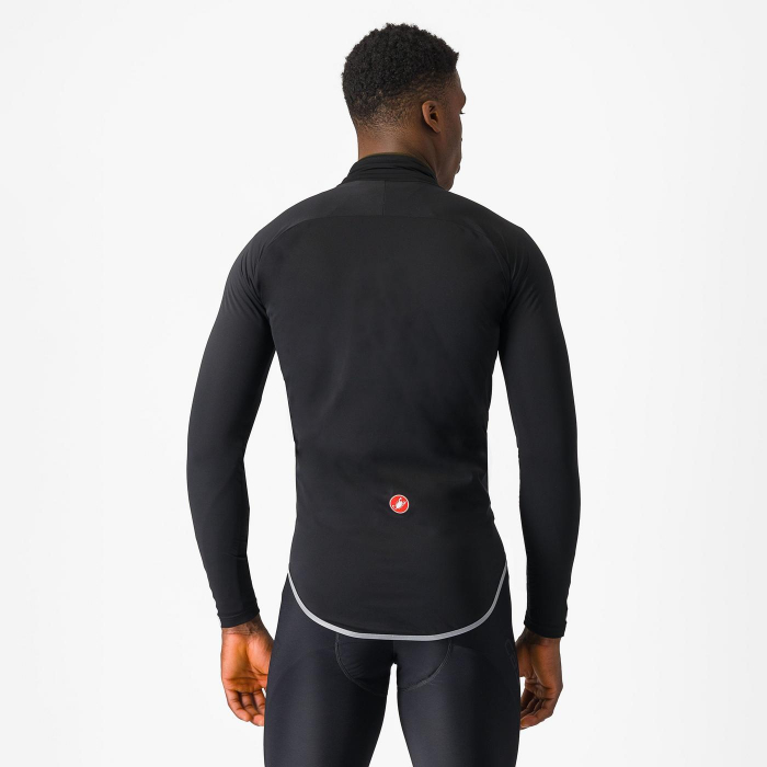 Jacheta de ploaie Castelli Ultra Rain Cape, pentru barbati, negru/argintiu reflex, M [2]