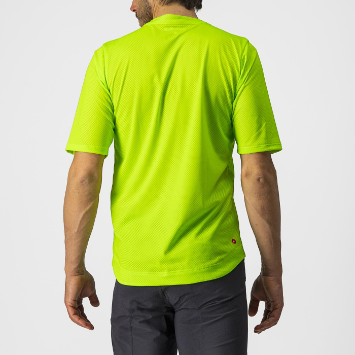 Jersey cu maneca scurta Castelli Trail Tech Tee, Galben Fluo/Negru, L [2]