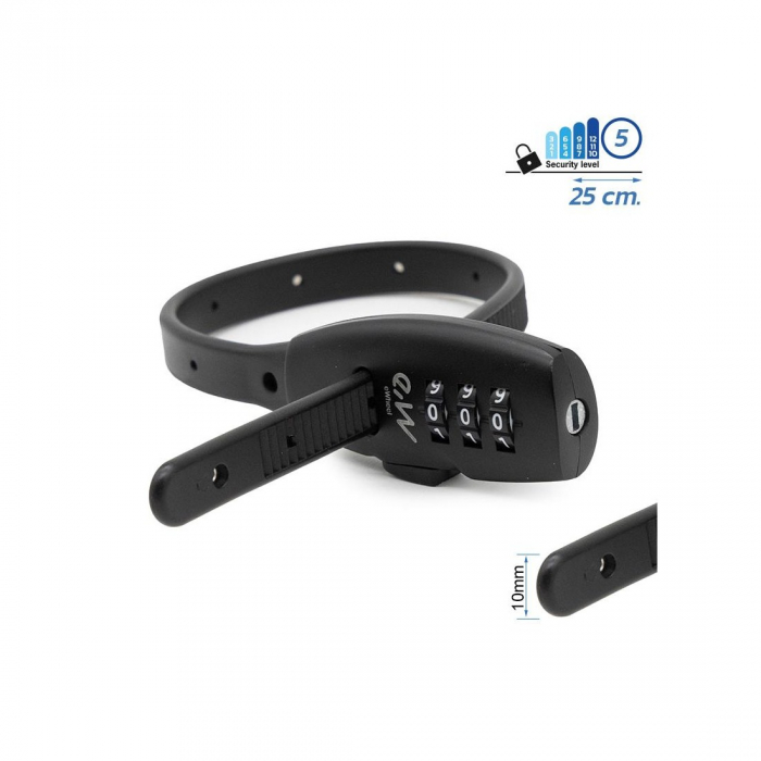Lacat antifurt eWheel EWLK027 cu cifru negru [5]