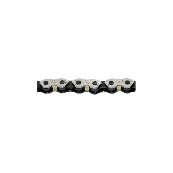 Lant KMC K1 Wide Single-Speed Argintiu/Negru 100 zale [2]