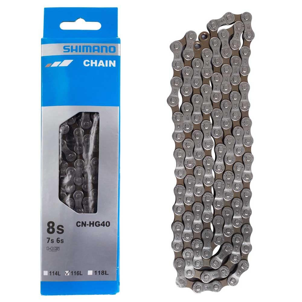 Lant Shimano CN-HG40, 6/7/8 viteze, HG, 114 zale, fara nit final, za rapida SM-UG51 [2]