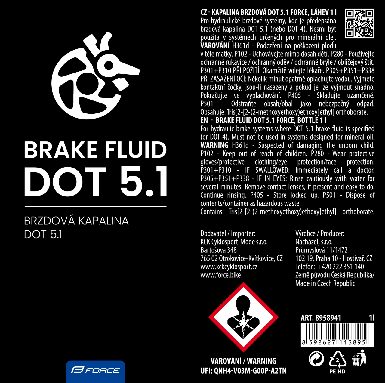 Lichid frane Force DOT 5.1 1L [2]