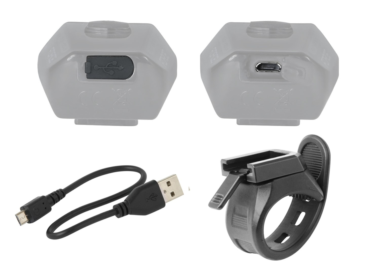 Lumina fata Force Bug USB 400Lm Negru [2]