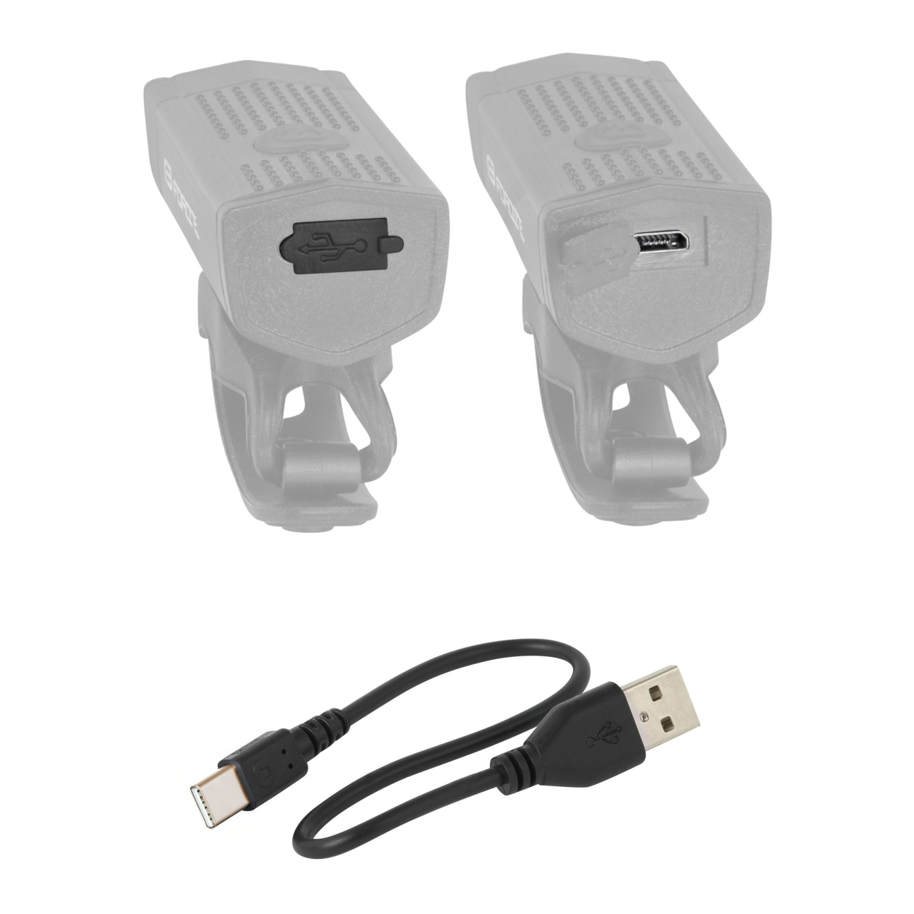Lumina fata Force DOT USB Negru [2]
