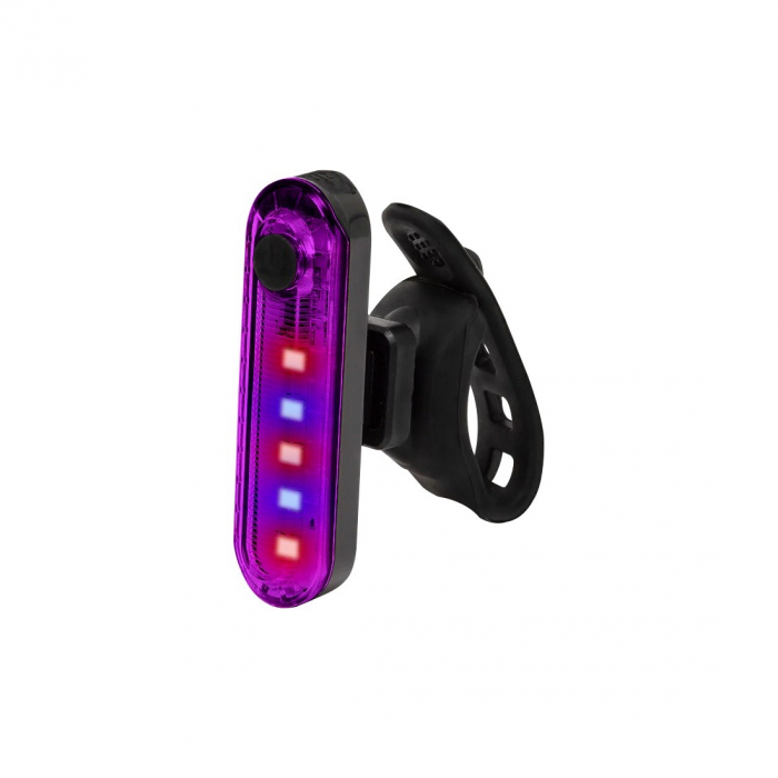 Lumina spate Fivestars Re.Light RTL-50, 5 leduri COB, acumulator 150 mAh, USB Type-C, lumina rosu/albastru [1]