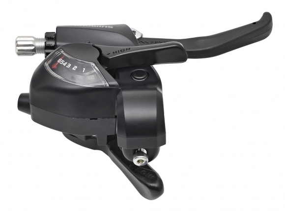 Maneta schimbator/frana Shimano ST-EF41-6R, 6 viteze, dreapta, pt. V-Brake, negru [1]