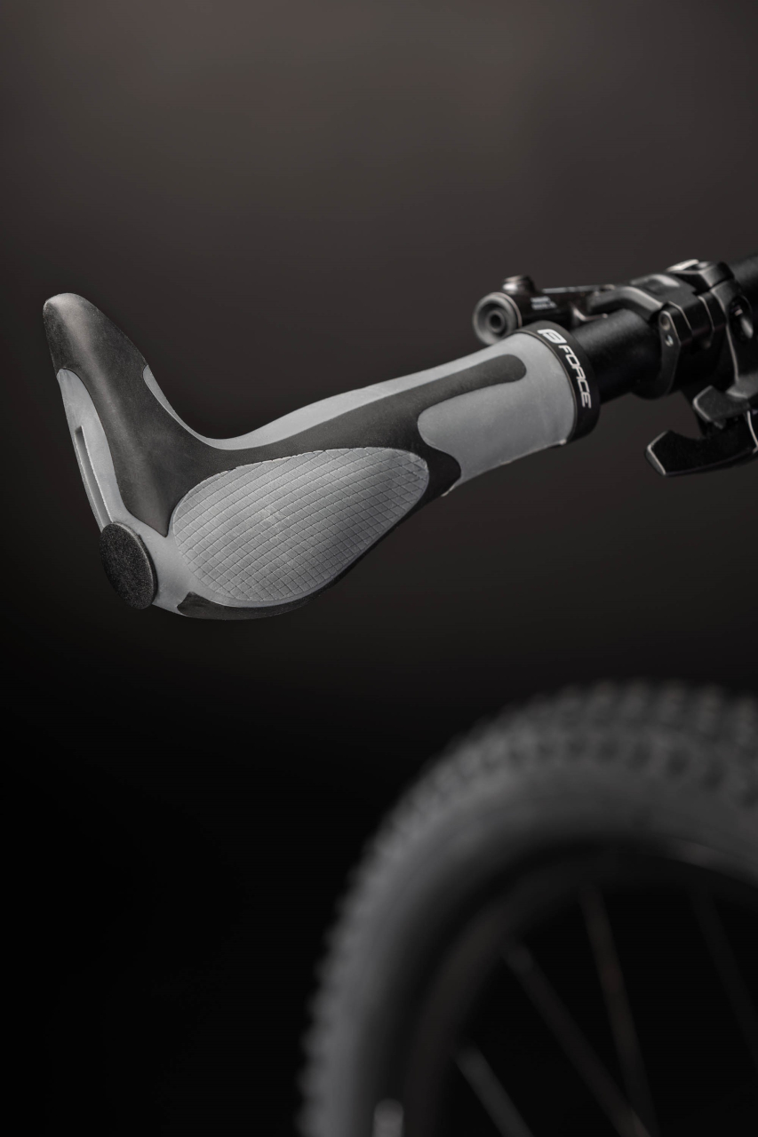 Mansoane cu extensii ghidon Force F Gel negru/gri [2]