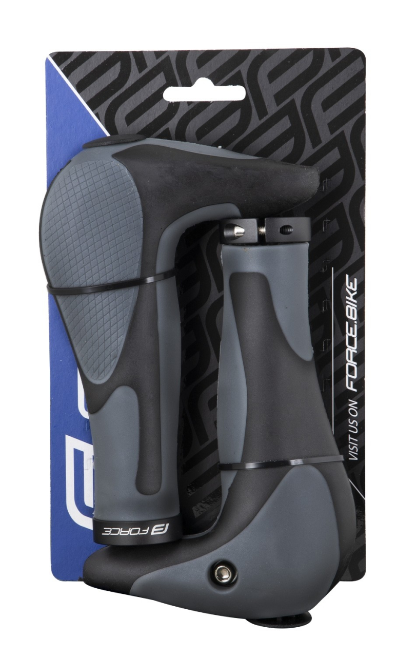 Mansoane cu extensii ghidon Force F Gel negru/gri [3]