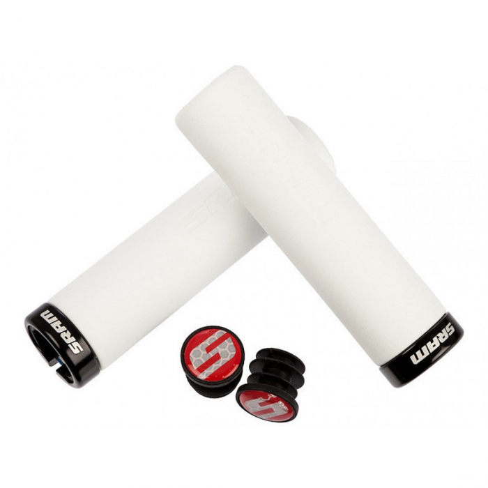 Mansoane Sram Locking Foam Grips 129mm Alb/Negru [4]