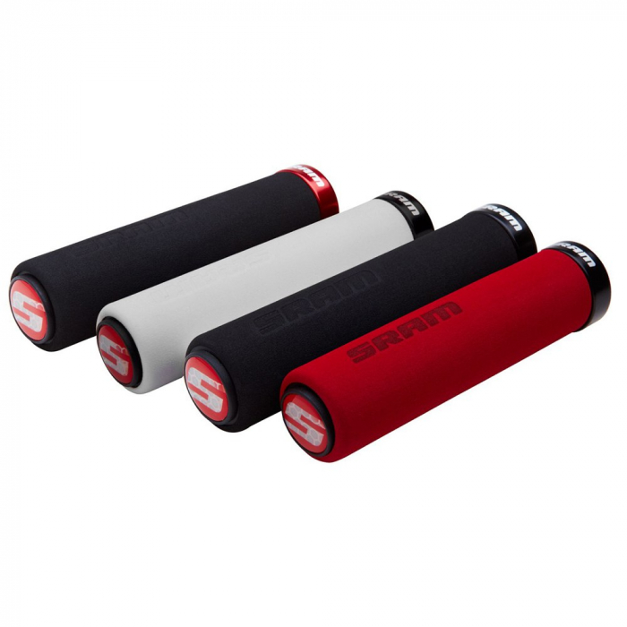 Mansoane Sram Locking Foam Grips 129mm Rosu/Negru [2]